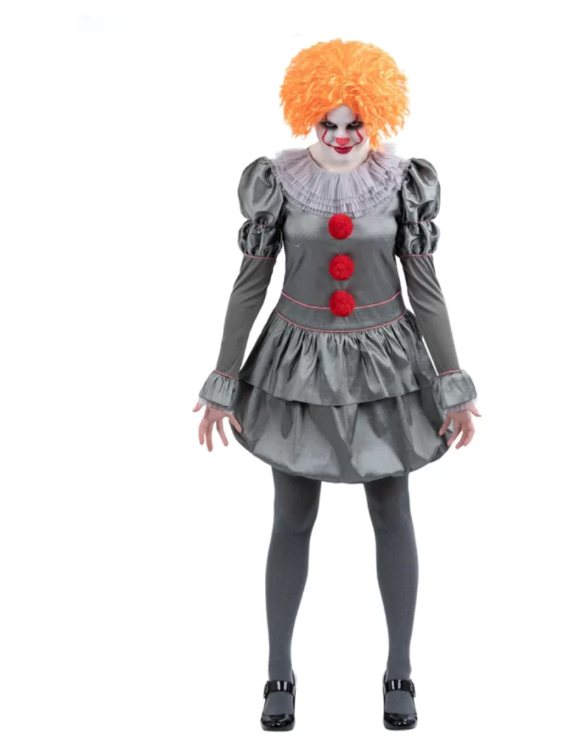 IT Chapter 2 Pennywise Ladies Halloween Fancy Dress Costume
