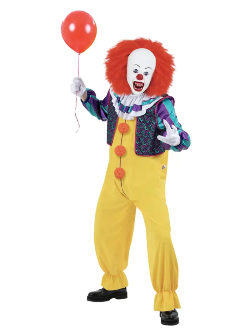 IT The Movie Pennywise Men's Halloween Fancy Dress Costume