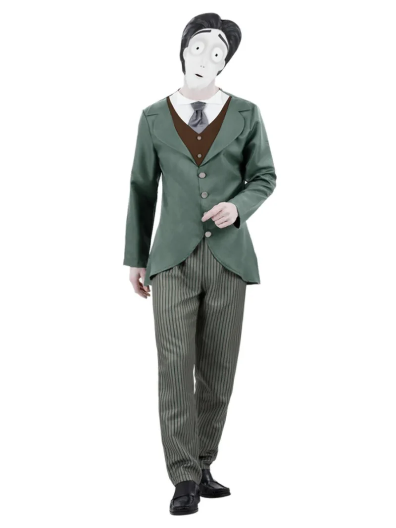Tim Burton's Corpse Bride Victor Van Dort Groom Men's Halloween Fancy Dress Costume
