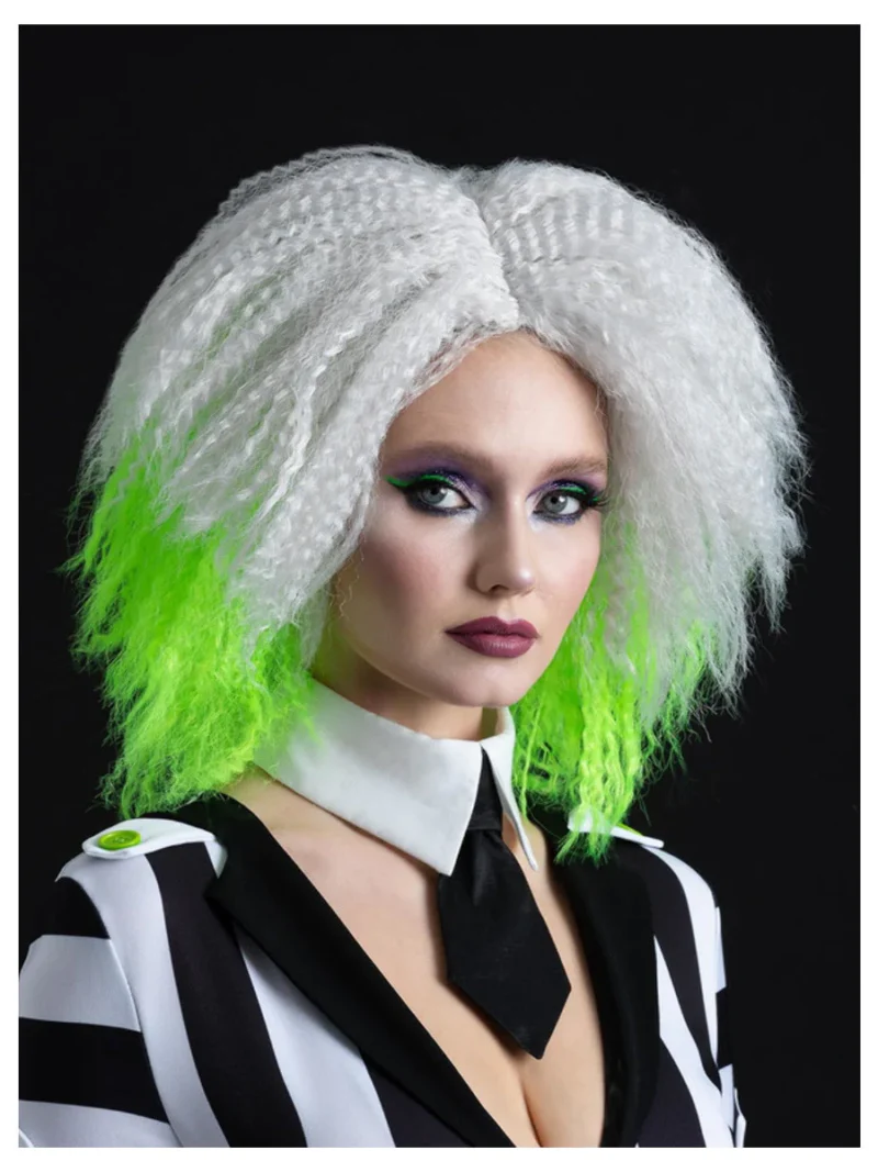 Beetlejuice Wig  Wavy Mid Length Ladies Wig