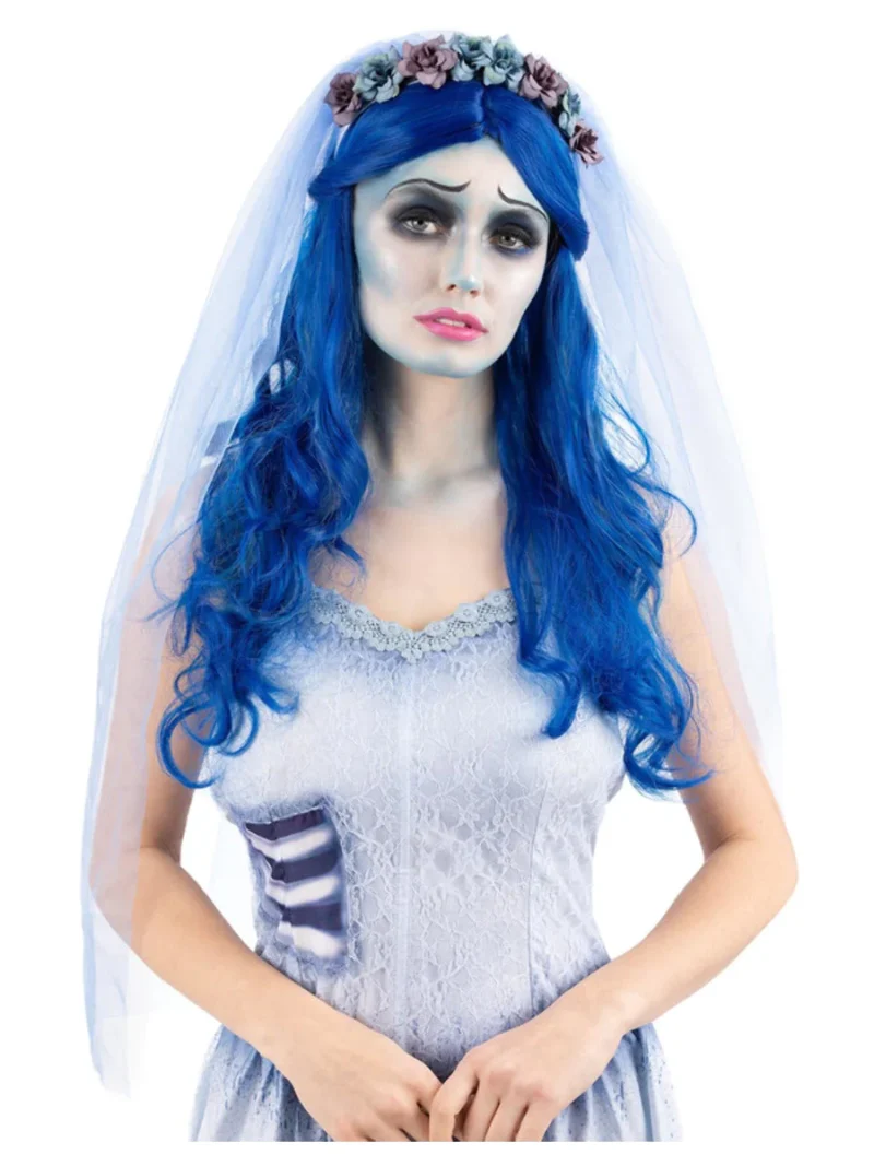 Tim Burton's Corpse Bride Blue Wig