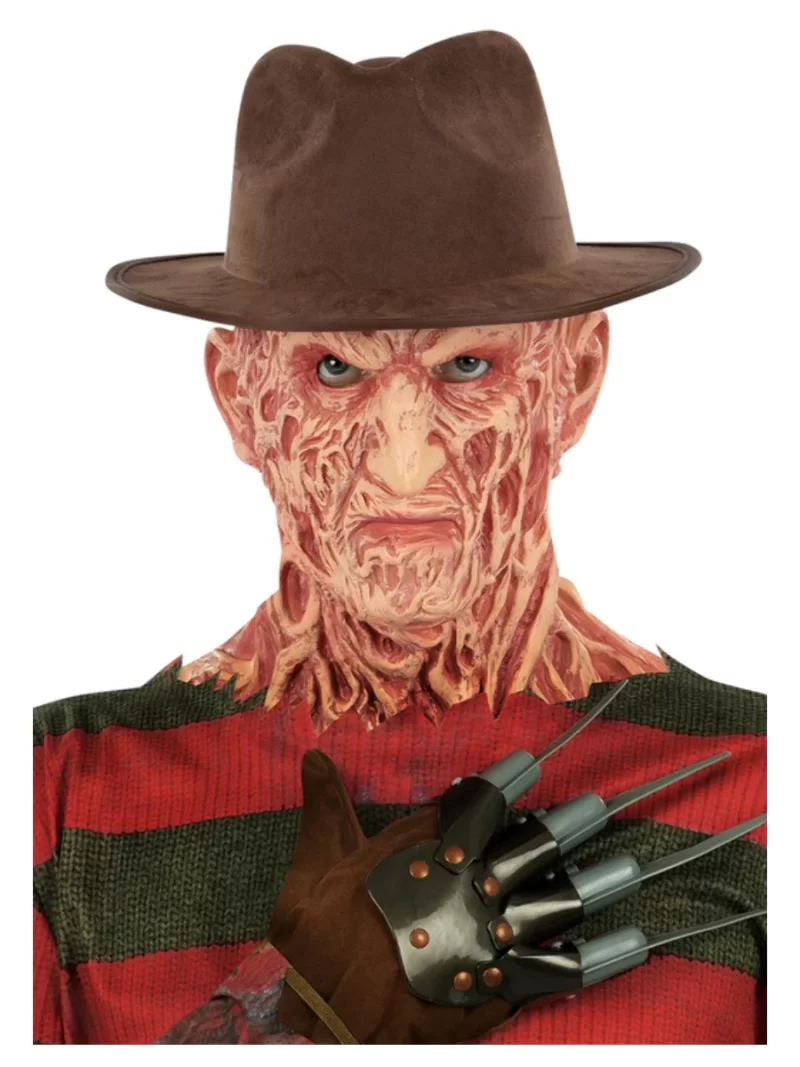 A Nightmare On Elm Street, Freddy Krueger Hat, Brown Fedora
