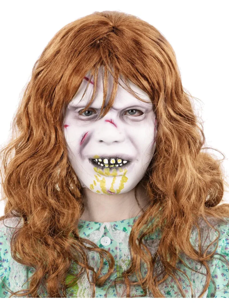 The Exorcist Regan Mask, Latex with Attached Hair