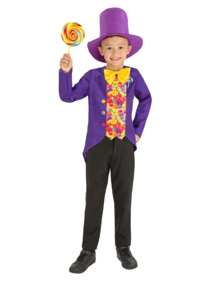 Candy Man (Willy Wonka) Children's Fancy Dress Costume - Image 2