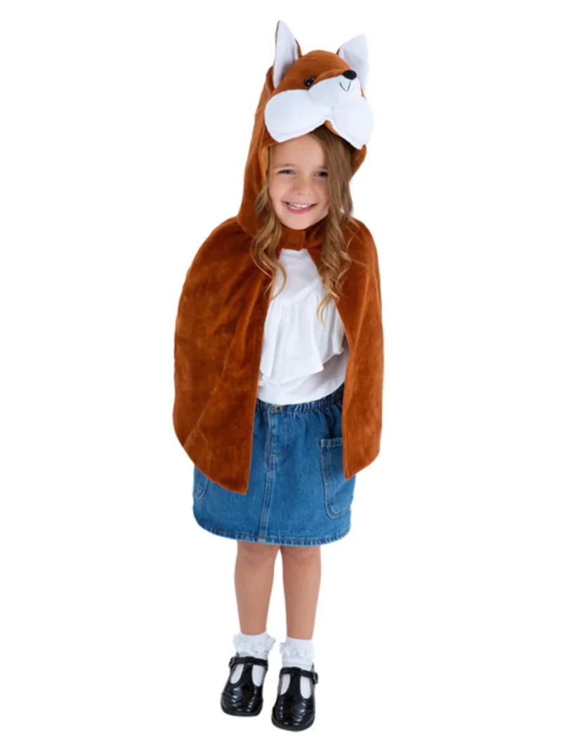 Deluxe Fox Plush Children's Cape