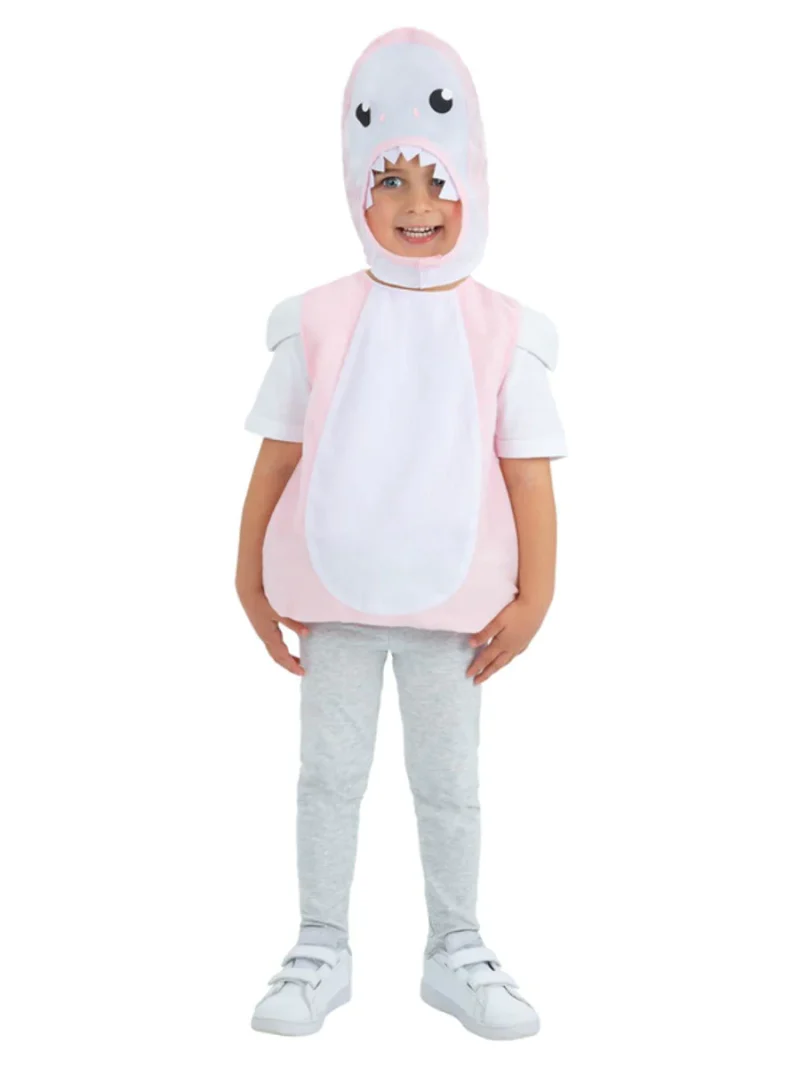 Pink Shark Unisex Toddler Fancy Dress Costume - Image 2