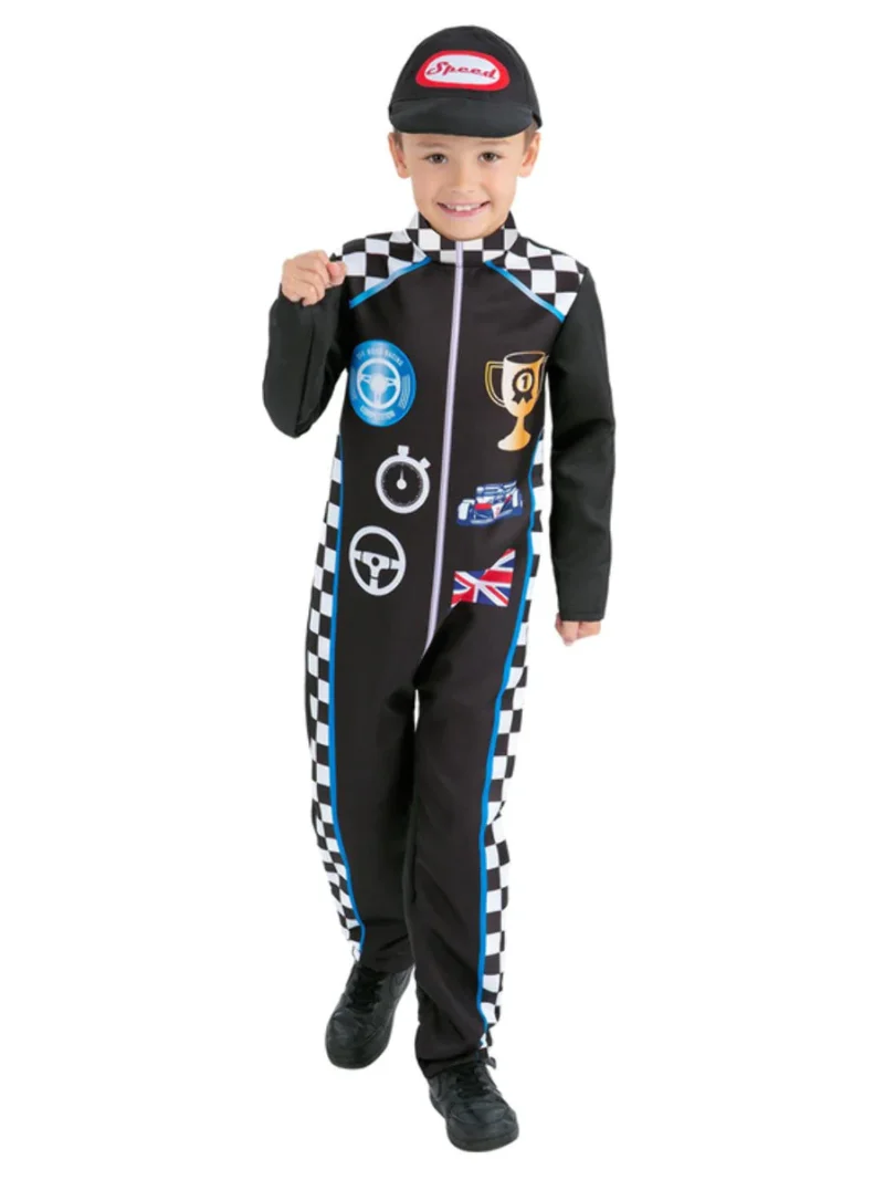 Racing Driver Children's Fancy Dress Costume - Image 2