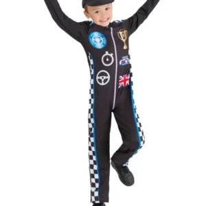 Racing Driver Children's Fancy Dress Costume