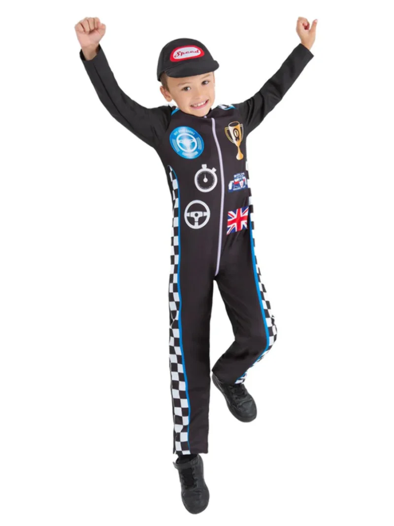 Racing Driver Children's Fancy Dress Costume