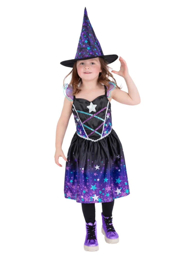 Starry Night Witch Children's Halloween Fancy Dress Costume - Image 2