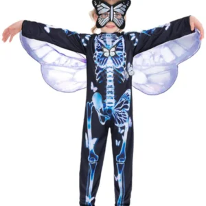 Butterfly Skeleton Children's Halloween Fancy Dress Costume
