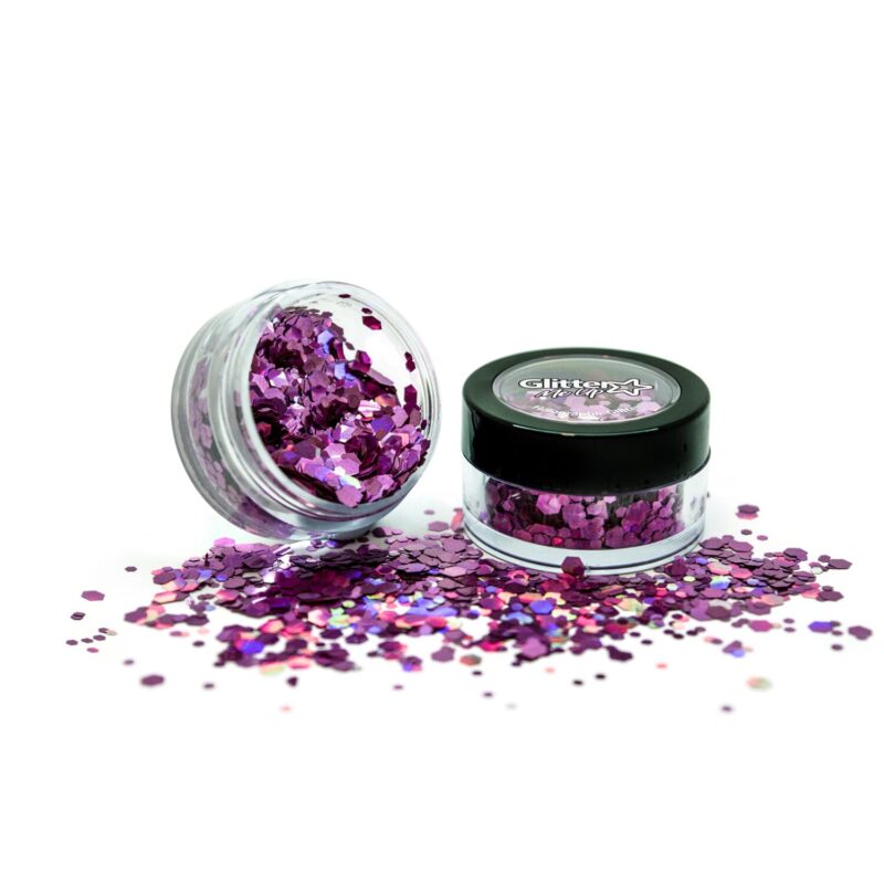 PaintGlow Holographic Chunky GItter Pot Princess Pink