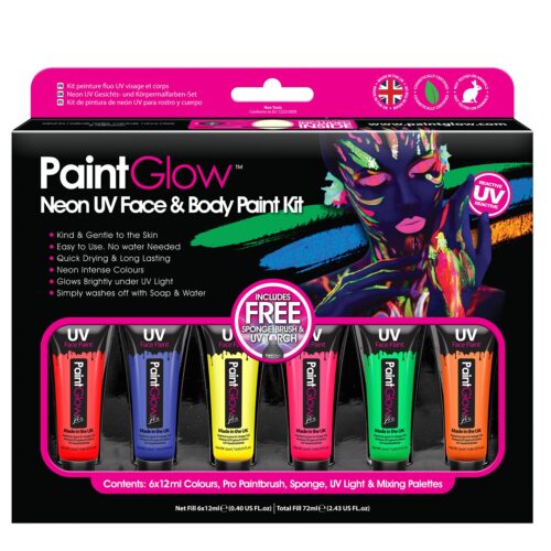 Neon UV Face & Body Paint