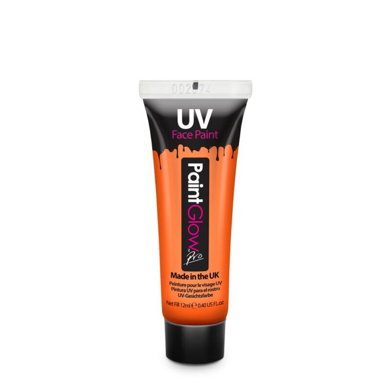 UV Face & Body Paint Orange 12ml