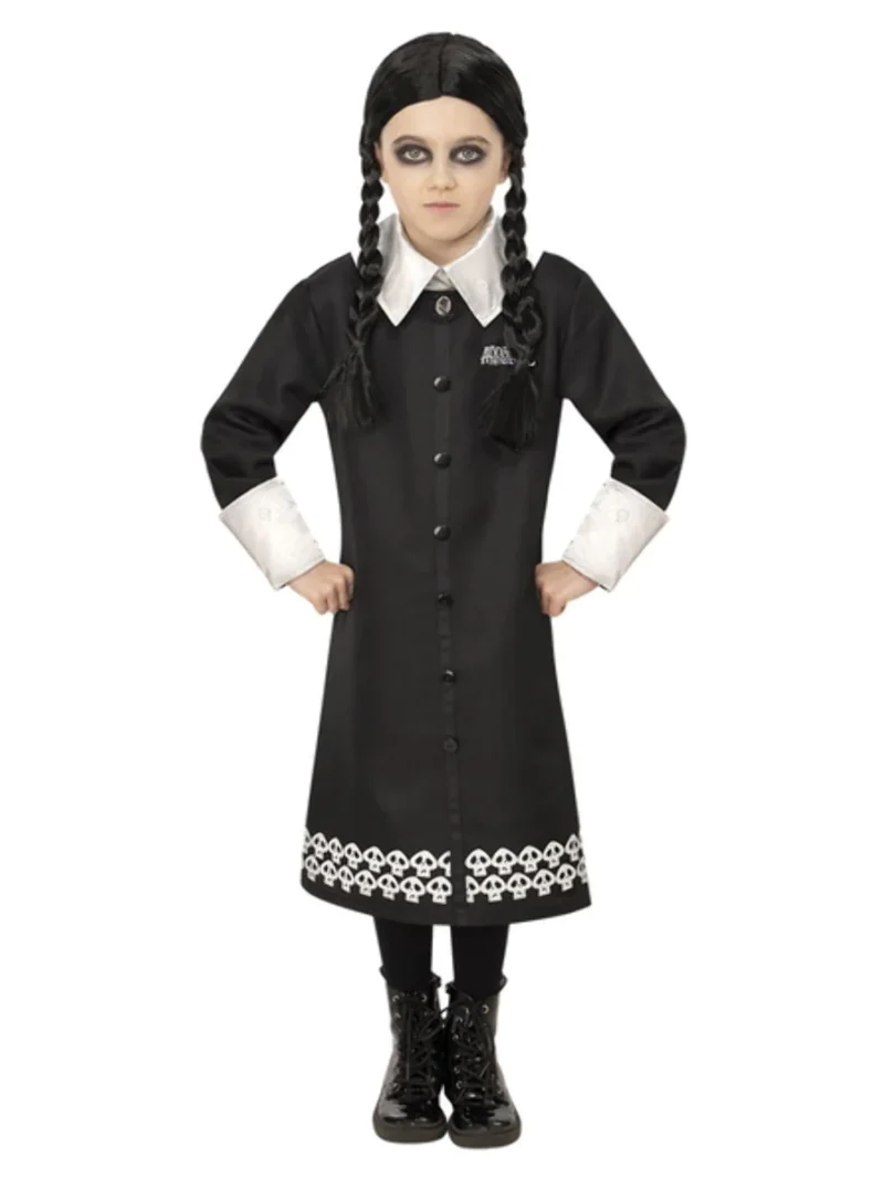 Addams Family 2 Wednesday Children's Fancy Dress Costume - Image 2