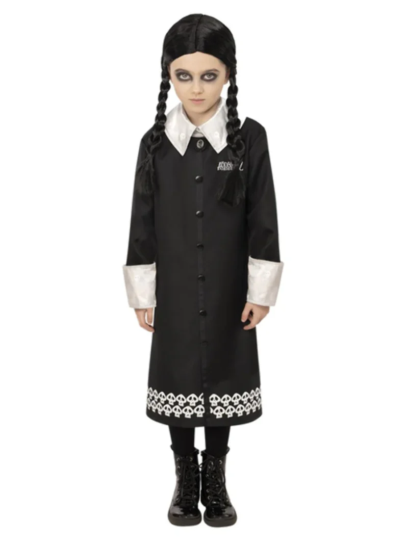Addams Family 2 Wednesday Children's Fancy Dress Costume