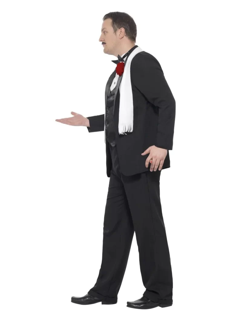 Plus 1920s Gangster Moll Mens Fancy Dress Costume - Image 2