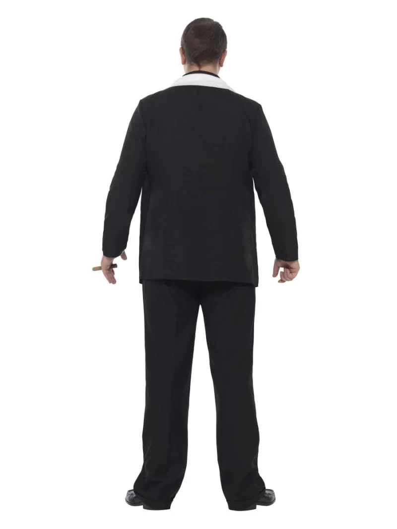 Plus 1920s Gangster Moll Mens Fancy Dress Costume - Image 3