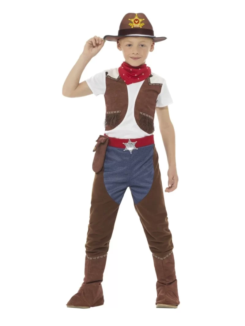 Deluxe Cowboy Children's Fancy Dress Costume