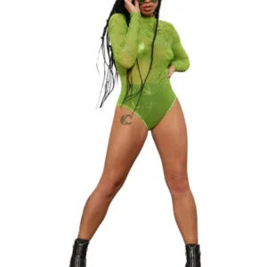 Fever Cannabis Sheer Bodysuit Fever Cannabis Sheer Bodysuit