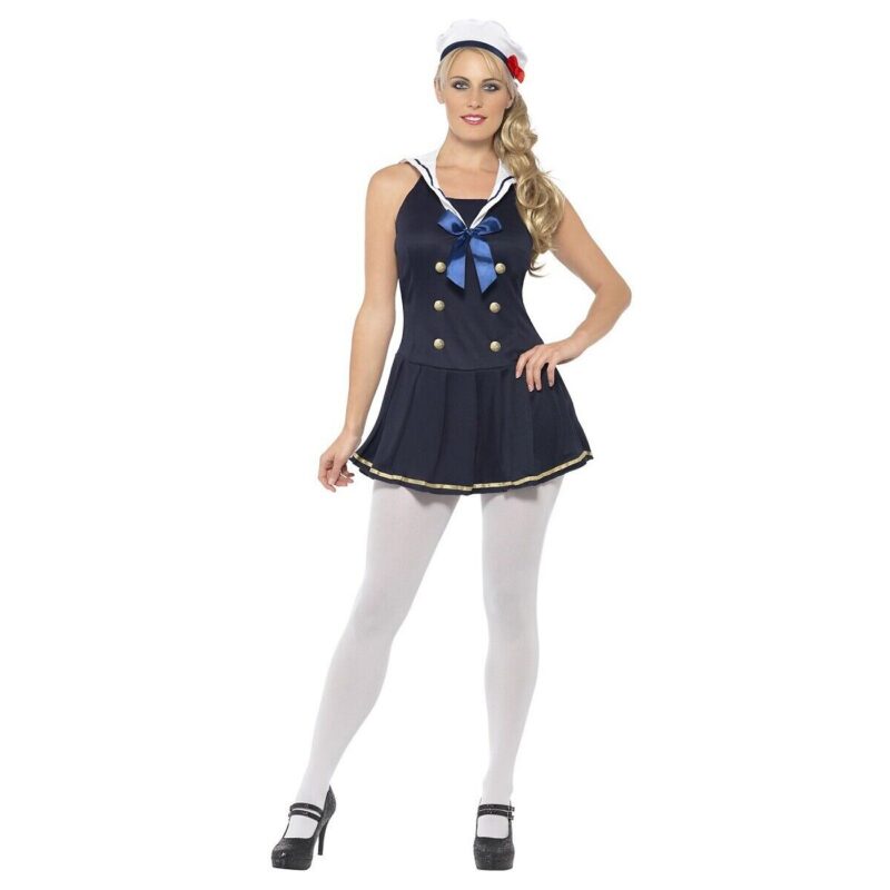 Sailor Girl Womens Fancy Dress Costume