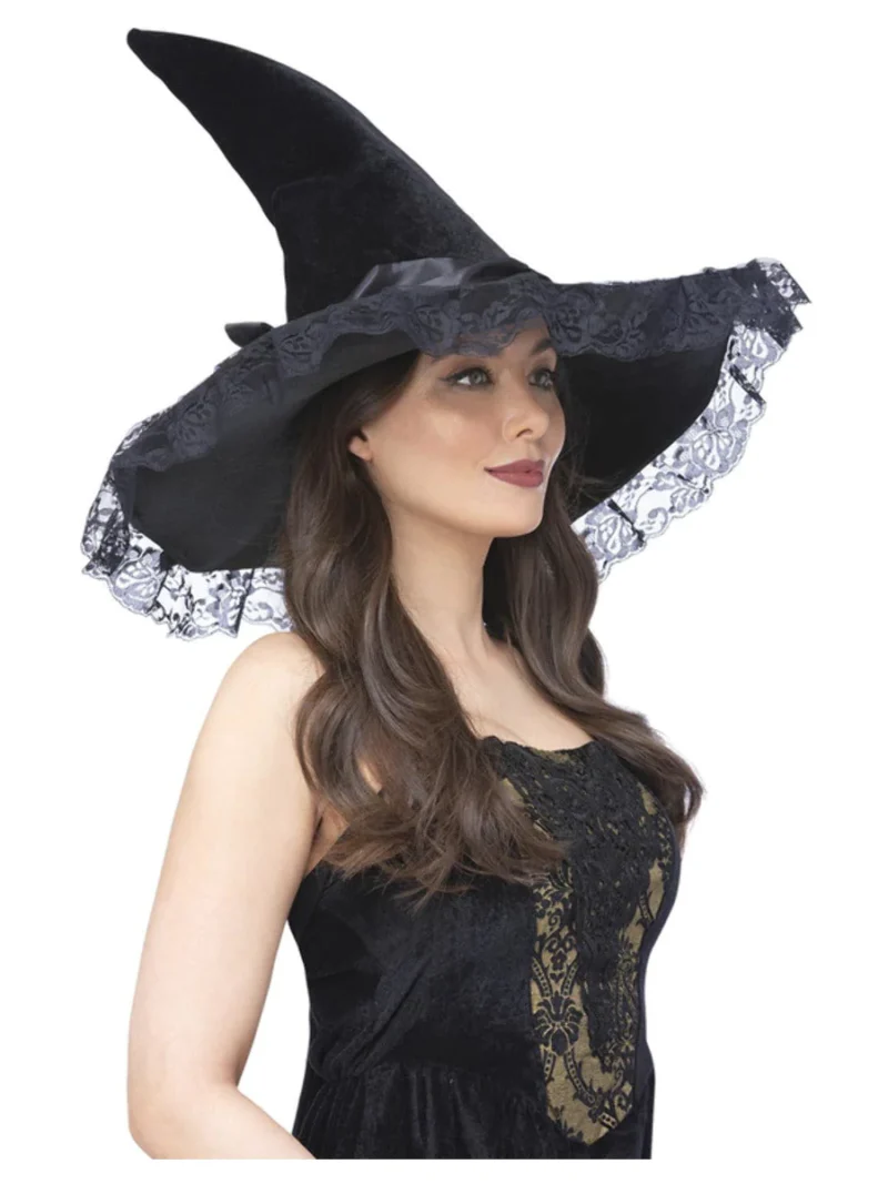 Enchantress Lace Witch Hat, Oversized