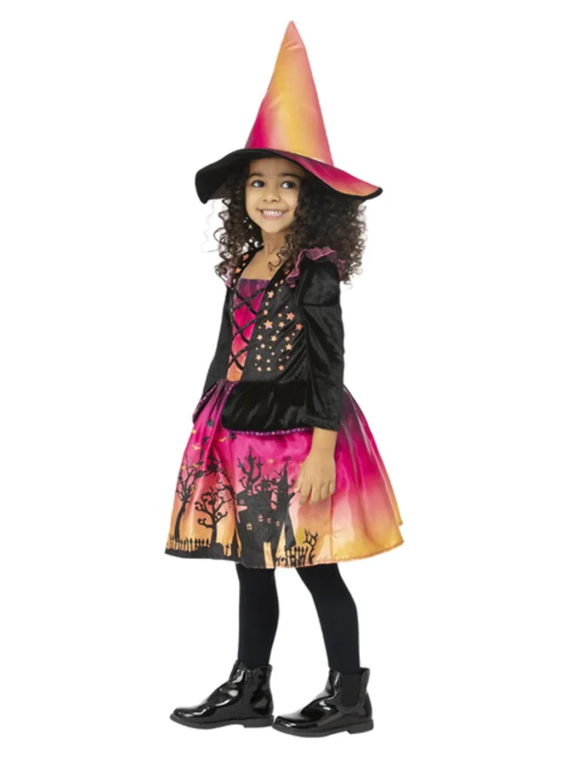 Sunset Witch Toddler Halloween Fancy Dress Costume - Image 2