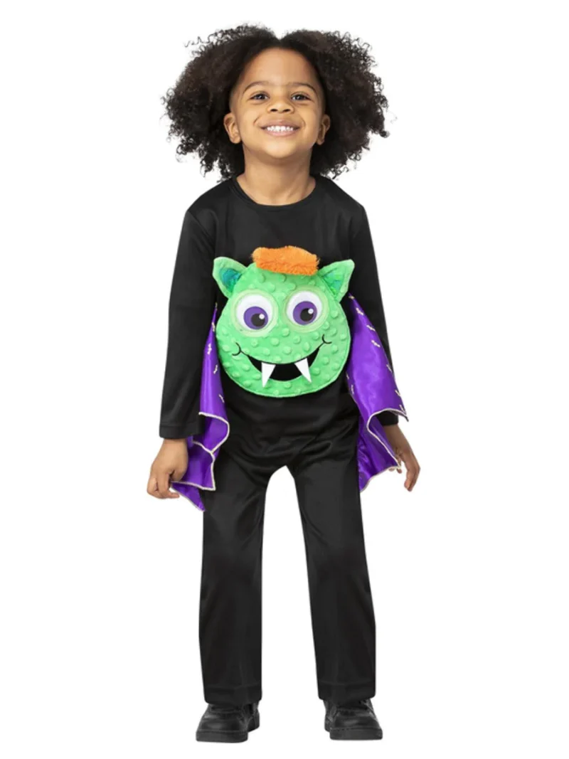 Googly Eyed Bat Unisex Toddler Halloween Fancy Dress Costume