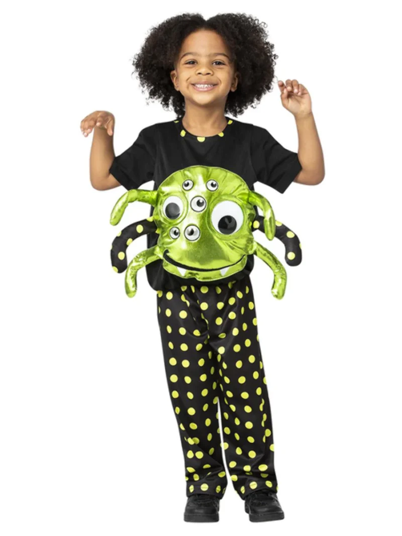 Neon Spider Unisex Toddler Halloween Fancy Dress Costume - Image 2