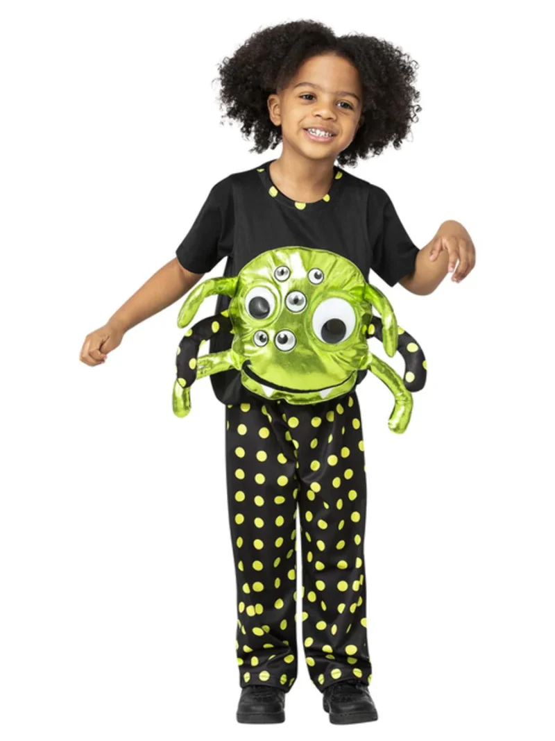 Neon Spider Unisex Toddler Halloween Fancy Dress Costume