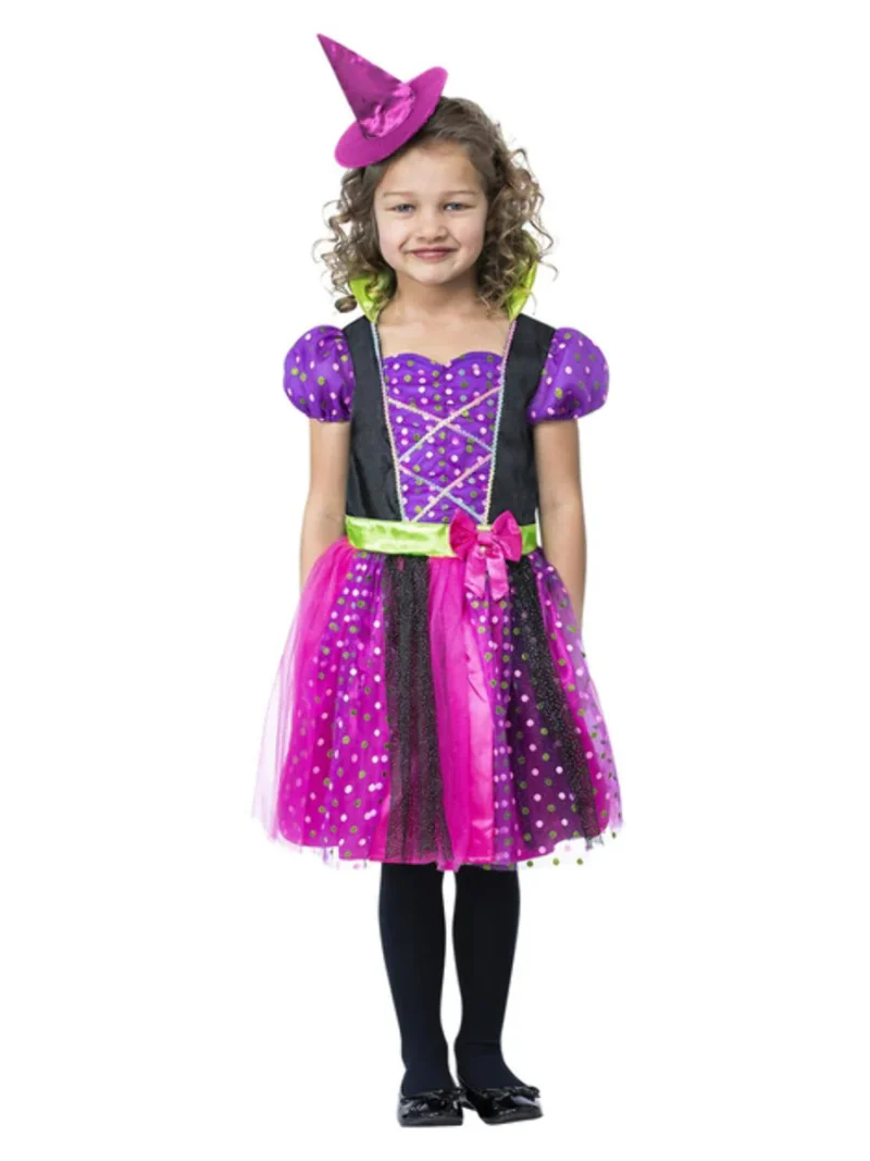 Spotty Witch Children's Halloween Fancy Dress Costume