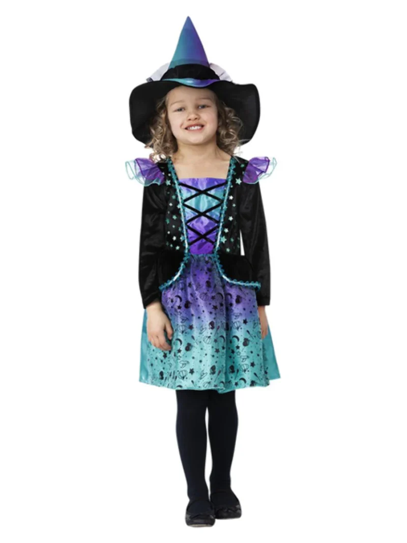 Cosmic Witch Toddler Children's Halloween Fancy Dress Costume - Image 2