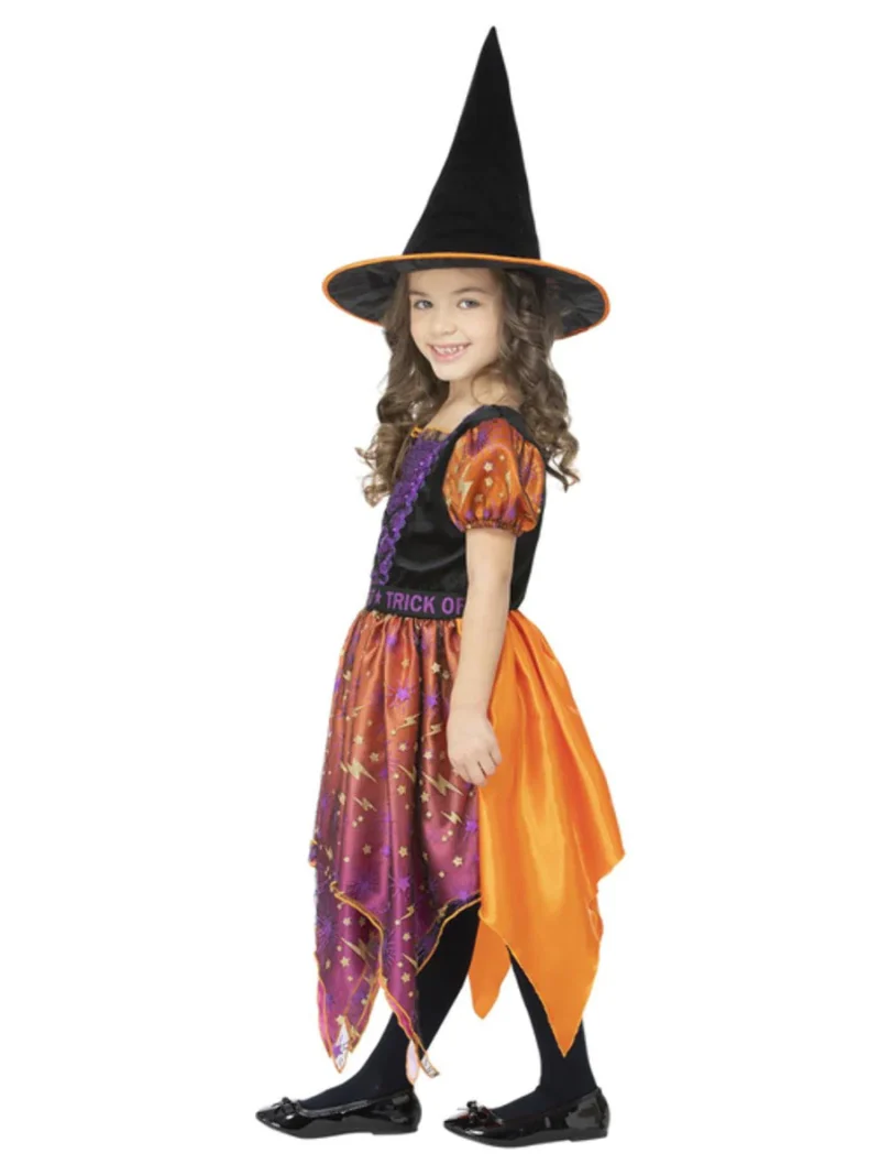 Moon & Stars Witch Children's Halloween Fancy Dress Costume - Image 3