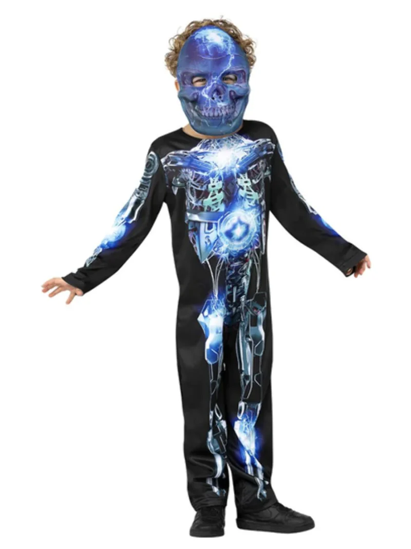 Robotic Skeleton Children's Halloween Fancy Dress Costume - Image 2