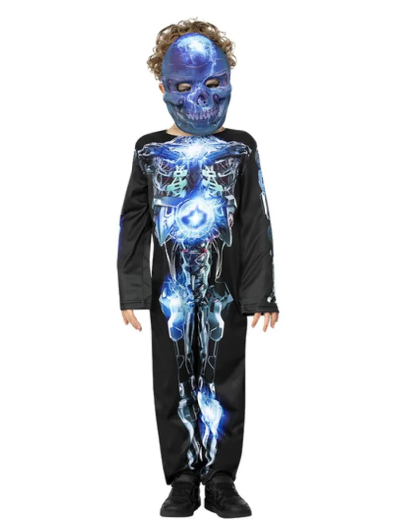Robotic Skeleton Children's Halloween Fancy Dress Costume