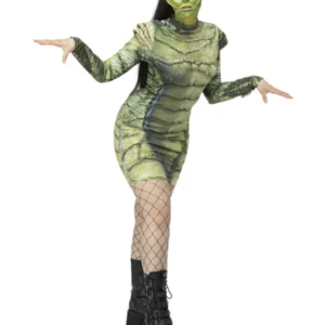 Universal Monsters Creature From The Black Lagoon Ladies Fancy Dress Costume - Image 2