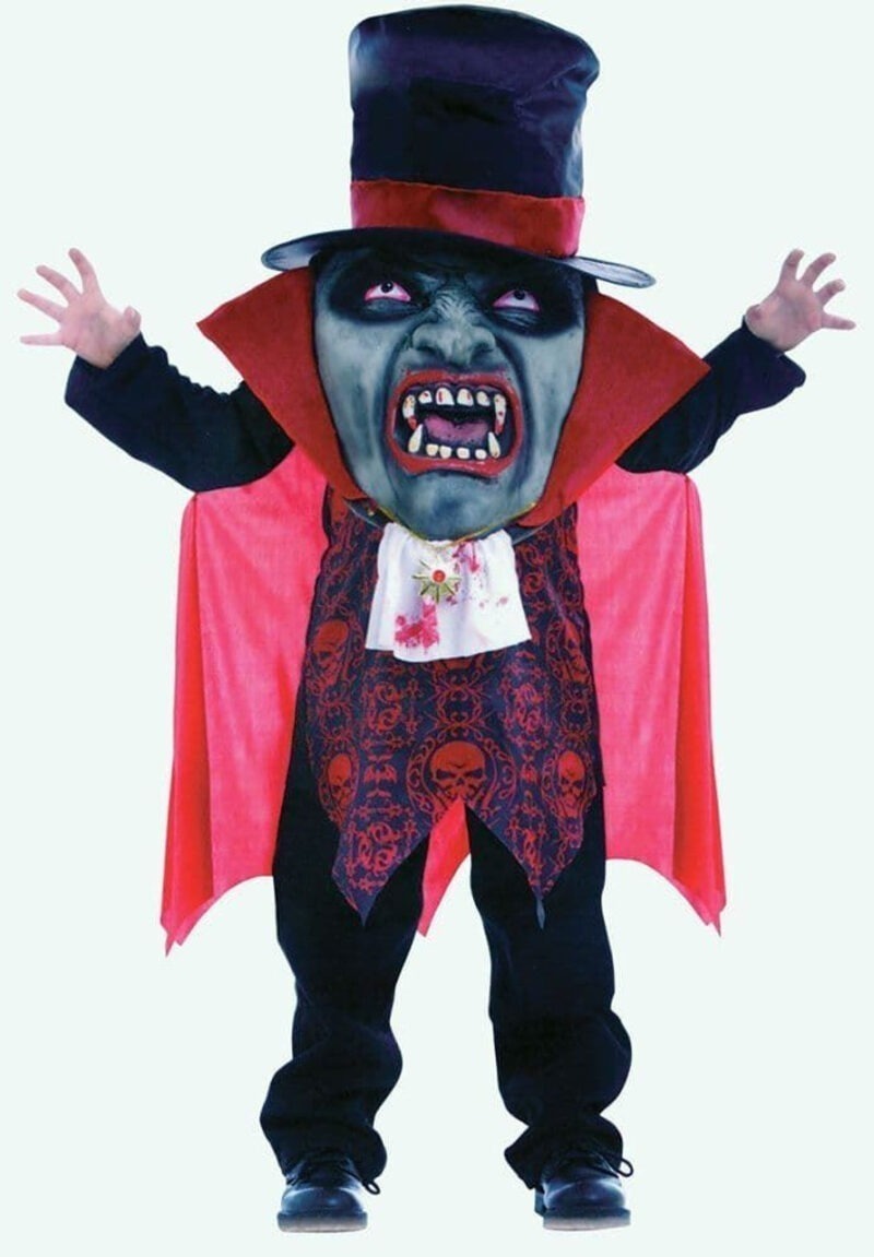Mad Hatter Vampire Children's Halloween Fancy Dress Costume