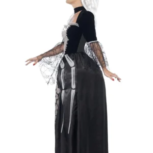 Black Widow Baroness Ladies Halloween Fancy Dress Costume - Image 2