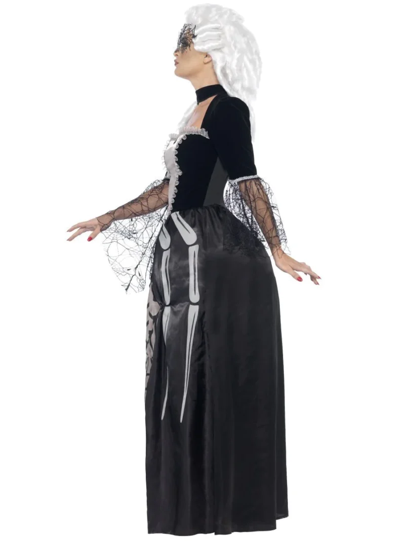Black Widow Baroness Ladies Halloween Fancy Dress Costume - Image 2