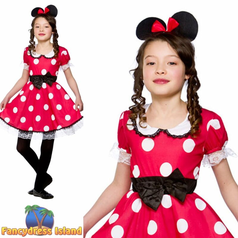 Mouse Girl (Minnie) Children's Fancy Dress Costume