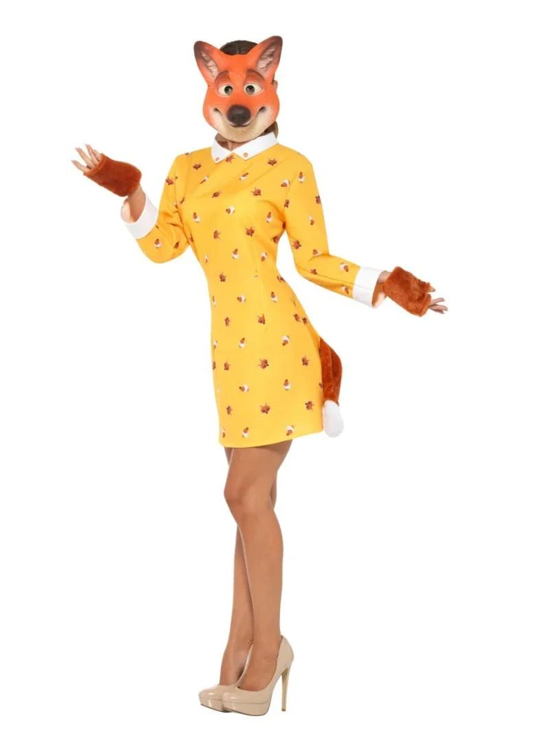 Miss Fox Ladies Fancy Dress Costume - Image 2