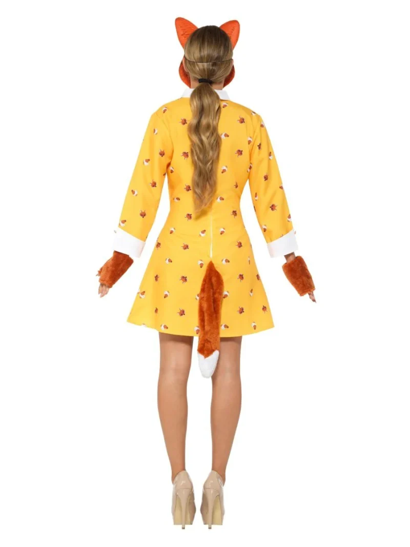 Miss Fox Ladies Fancy Dress Costume - Image 3