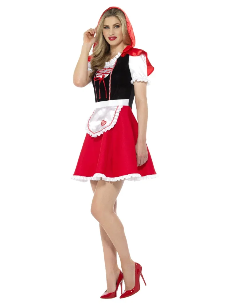 Red Riding Hood Lady Ladies Fancy Dress Costume - Image 2