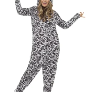 Zebra All In One Unisex Fancy Dress Costume