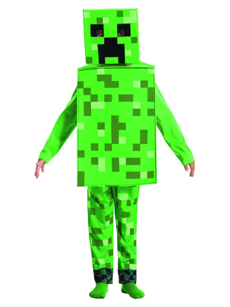 Minecraft Creeper Children's Fancy Dress Costume Fancy Dress Costume