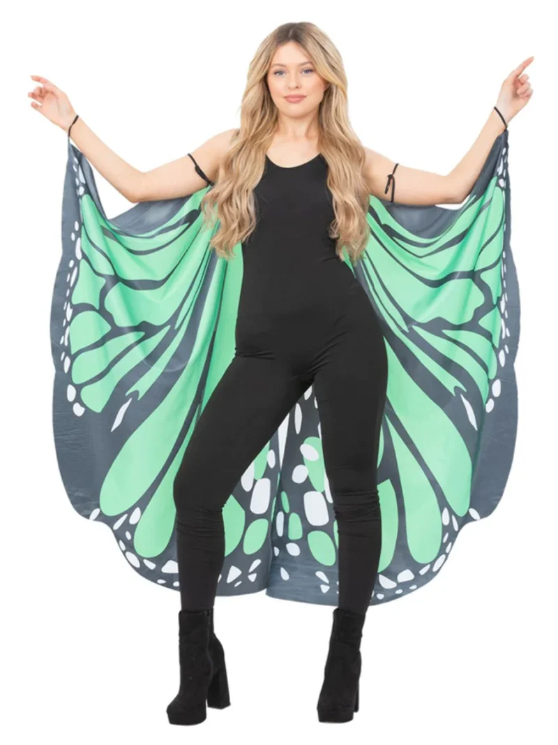 Fabric Butterfly Wings, Green - Image 2