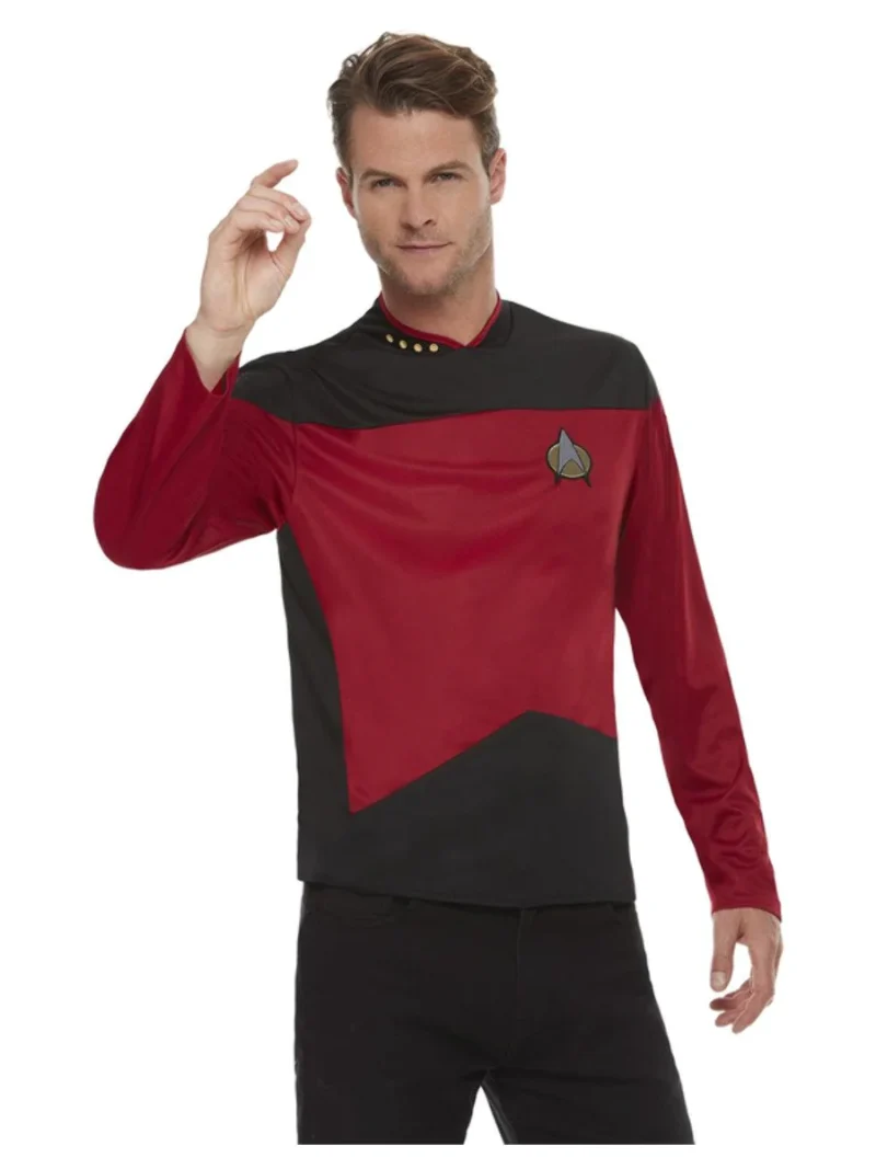 Star Trek The Next Generation Command Uniform Mens Fancy Dress Costume - Image 2