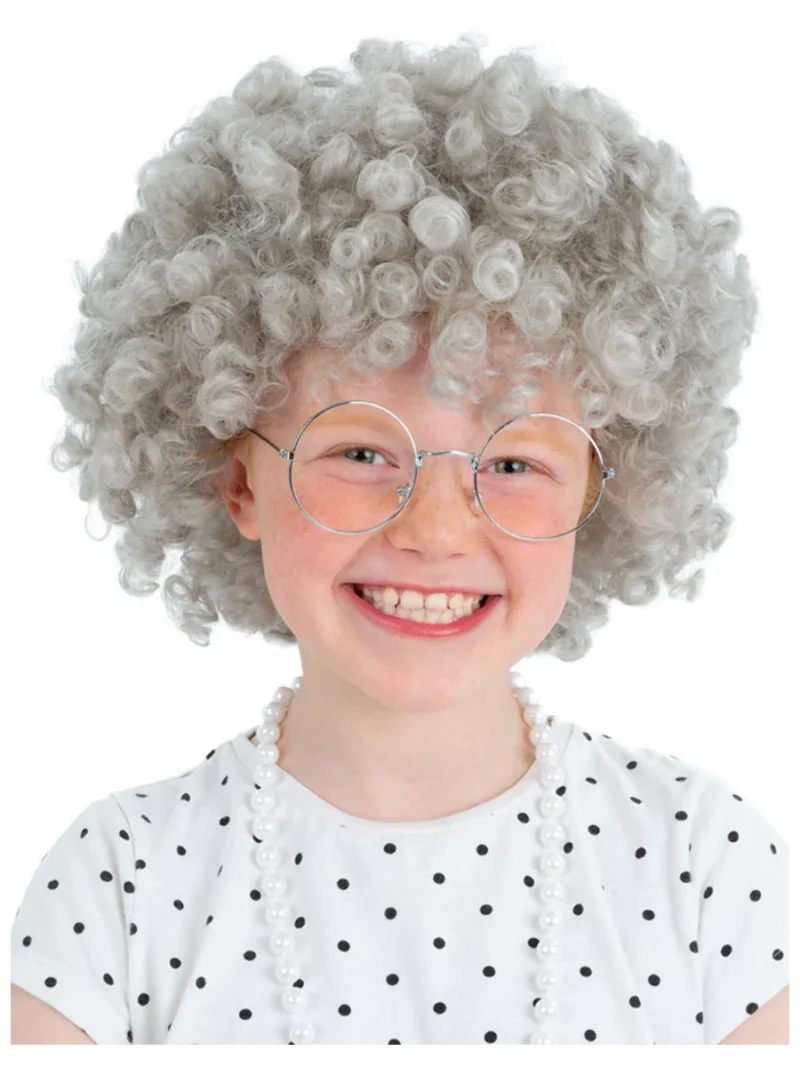 Kids Granny Perm Wig - Image 2
