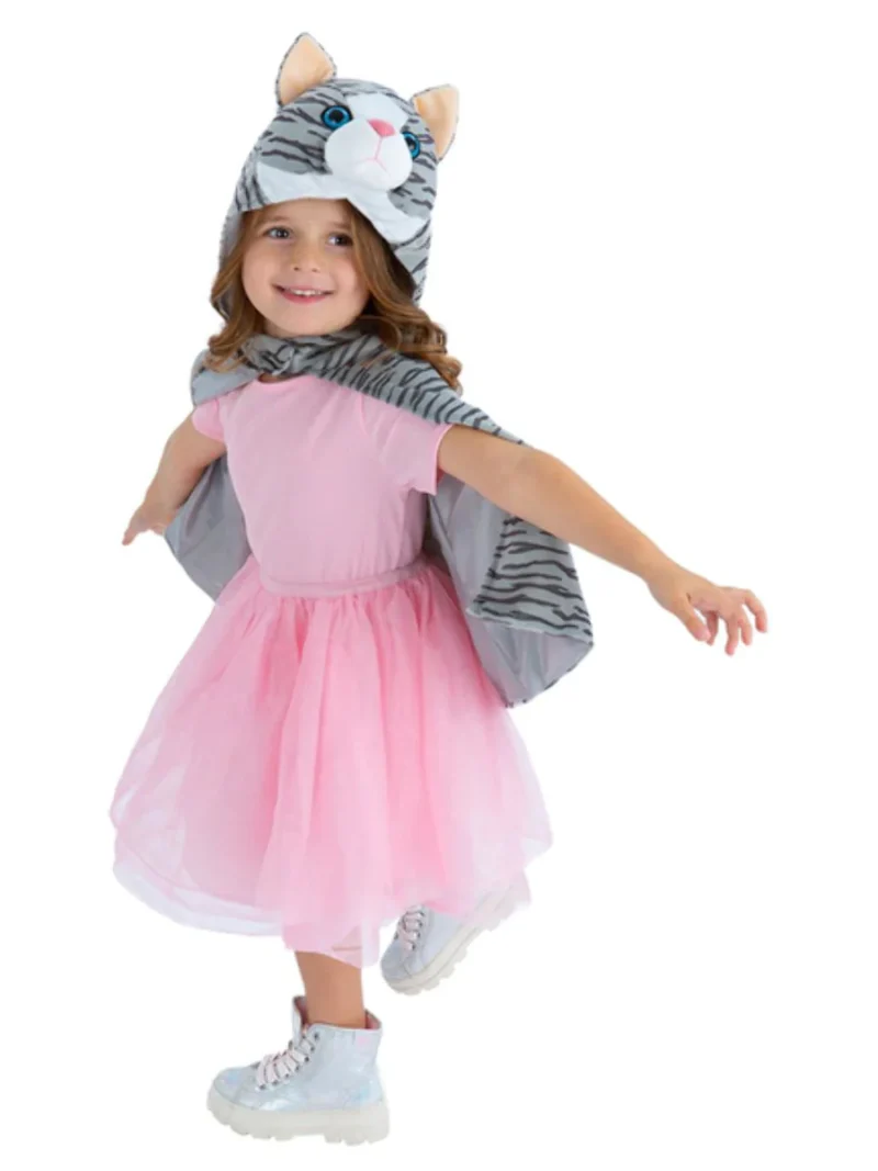 Deluxe Kitten Plush Cape, Kids - Image 2