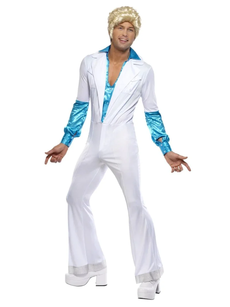 1970's Disco Man (Abba) Men's Fancy Dress Costume - Image 2